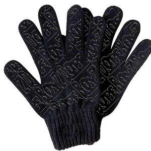 Men’s Dope Boyz Streetwear Black Knit Work Gloves